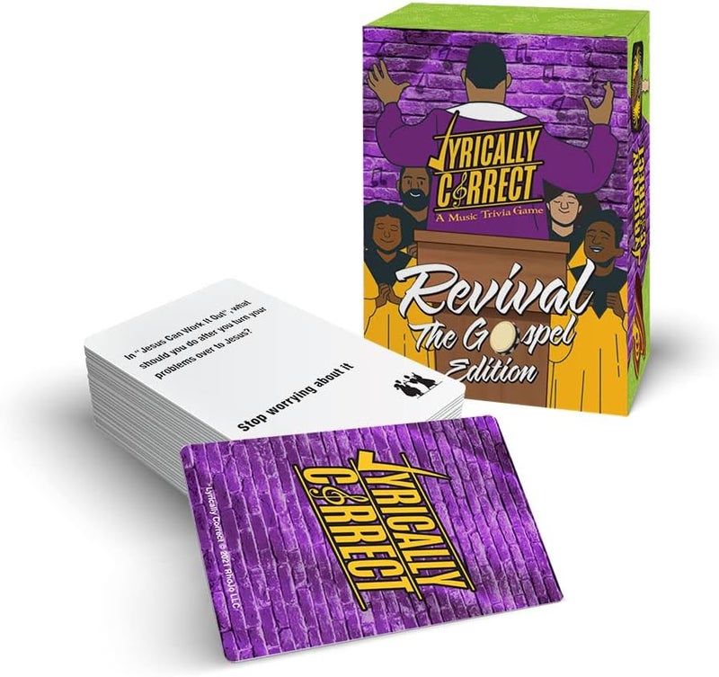 Lyrically Correct Store Revival Music Trivia Card Game - The Gospel Edition - Finish The Lyrics Challenge, Fun for Adults, Party or Family Night - Image 3